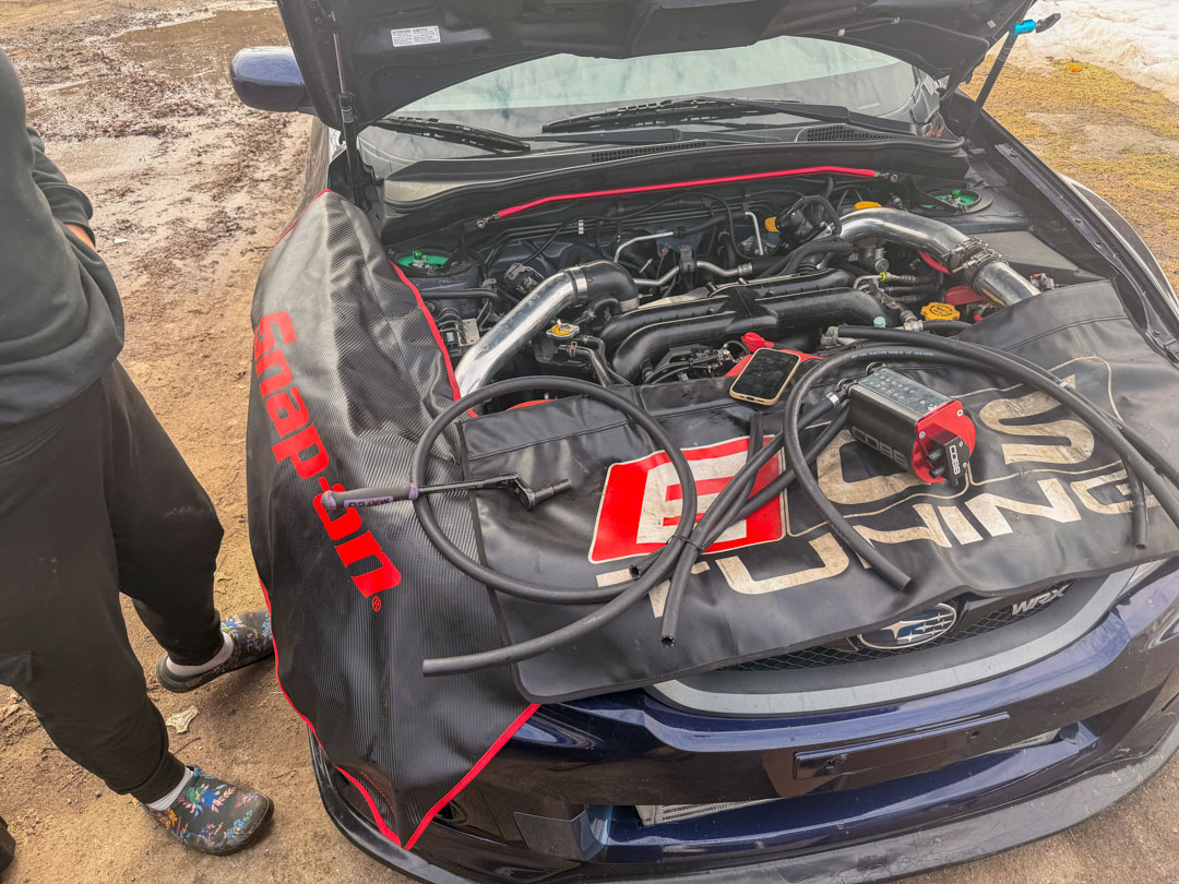 Hands-on engine repair work